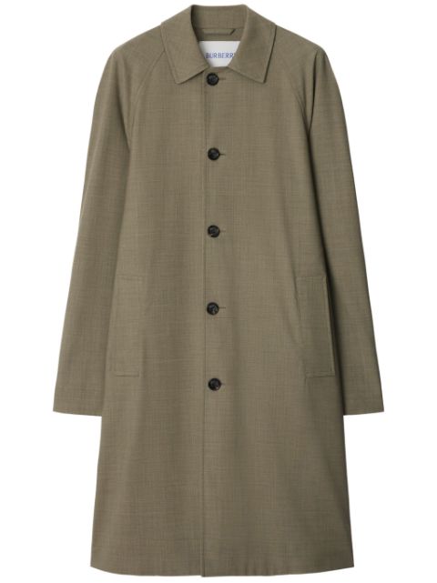 Burberry long stretch-wool car coat Men