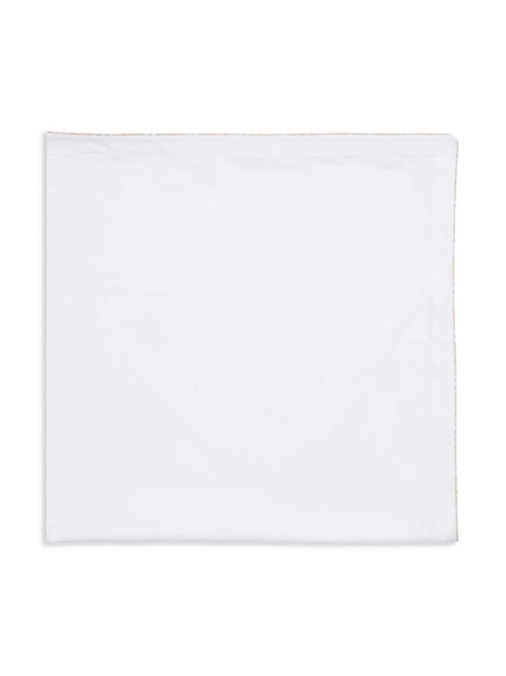 Shop Burberry Check Pattern-trim Cotton Blanket In White