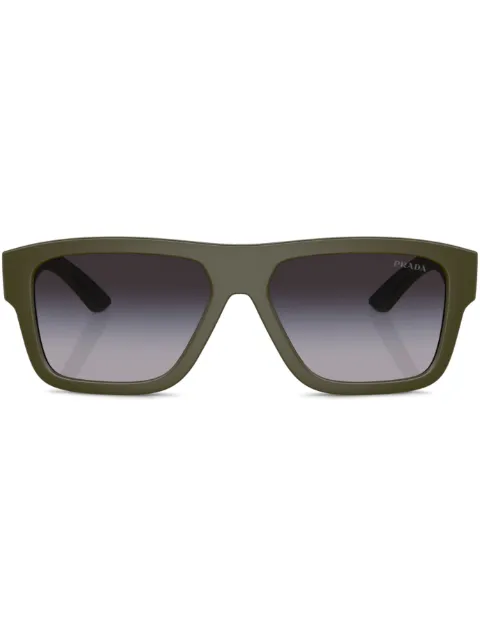 Prada Linea Rossa printed square-frame sunglasses