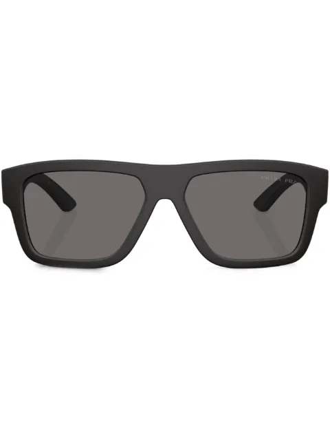 Prada Linea Rossa printed square-frame sunglasses