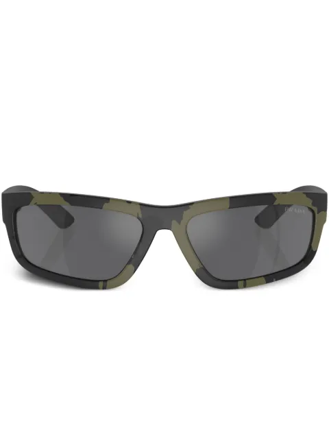 Prada Linea Rossa camouflage rectangle-frame sunglasses