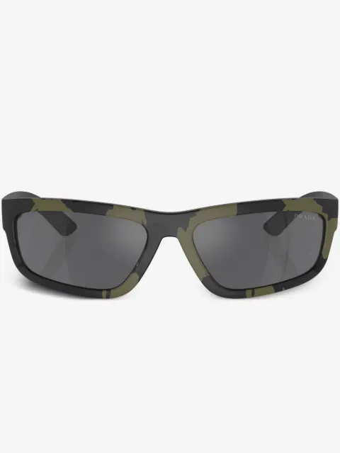 Prada Linea Rossa camouflage rectangle-frame sunglasses