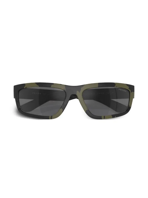 Camo Prada Sunglasses Prada Linea Rossa Camouflage rectangle-frame Sunglasses  main image 3