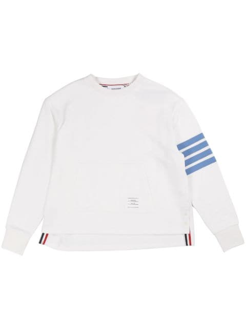 Thom Browne stripe-detailing cotton sweatshirt