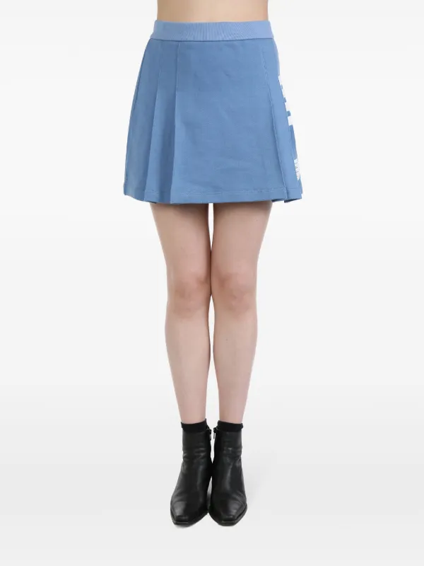 Thom Browne stripe-detailing Cotton Skirt | Blue | FARFETCH
