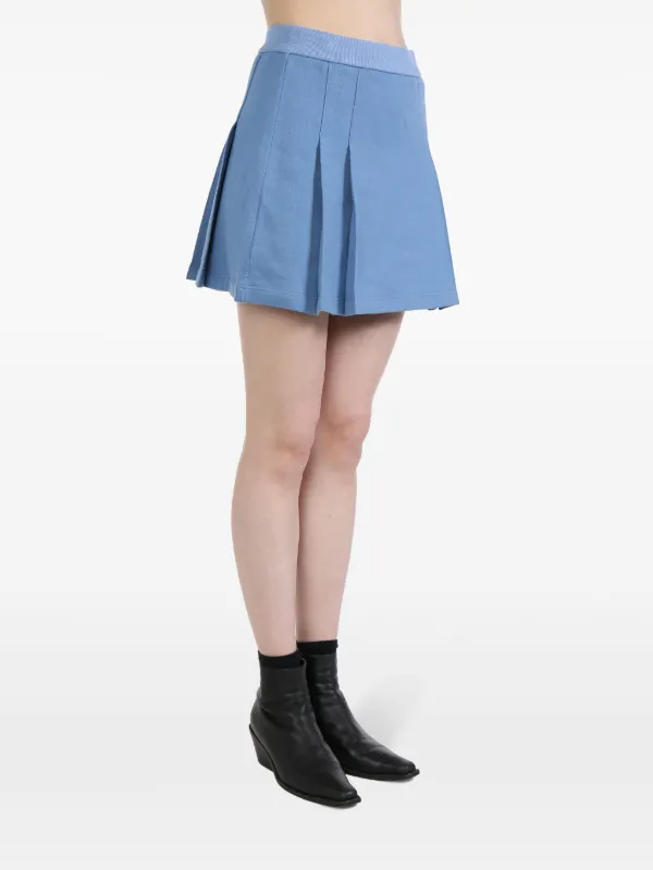 Thom Browne stripe-detailing Cotton Skirt | Blue | FARFETCH