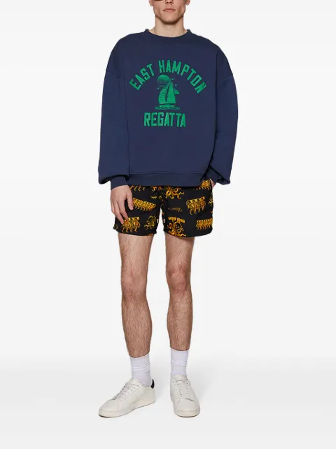 Rhude 햄프턴 레가타 면 스웨트셔츠