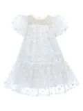 Tulleen pearl-embellished tulle dress - White