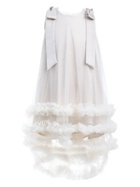 Tulleen Violeta ruffled tulle-overlay dress
