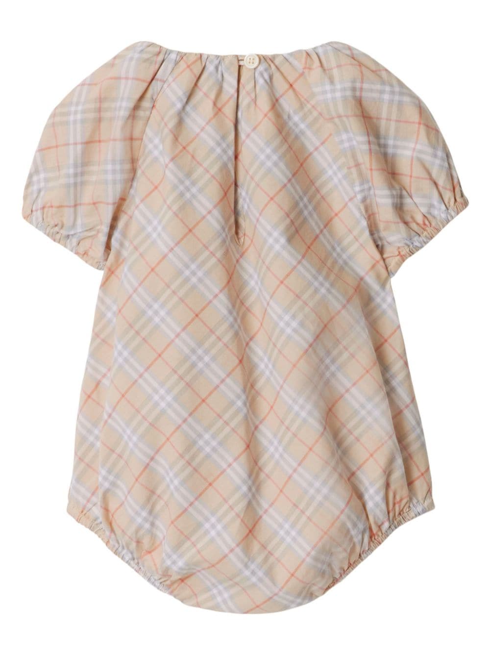 Shop Burberry Checked Cotton Body In Neutrals