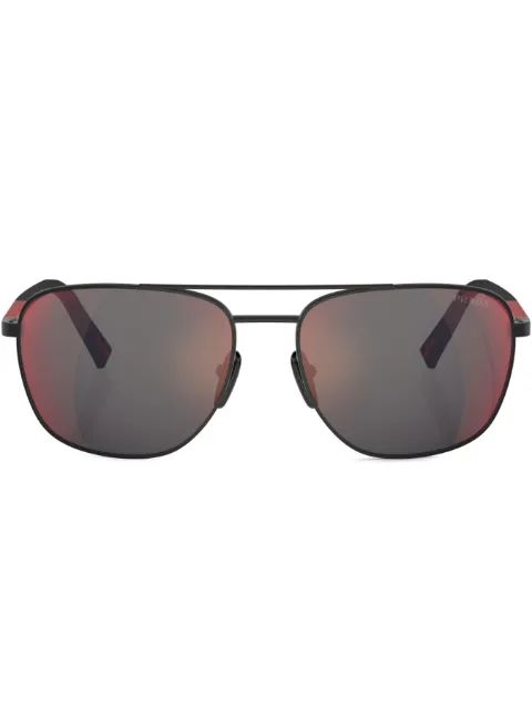 Prada Linea Rossa printed pilot-frame sunglasses