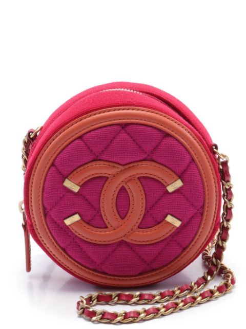 HOT SALE CHANEL 2019 Figley round crossbody bag Women