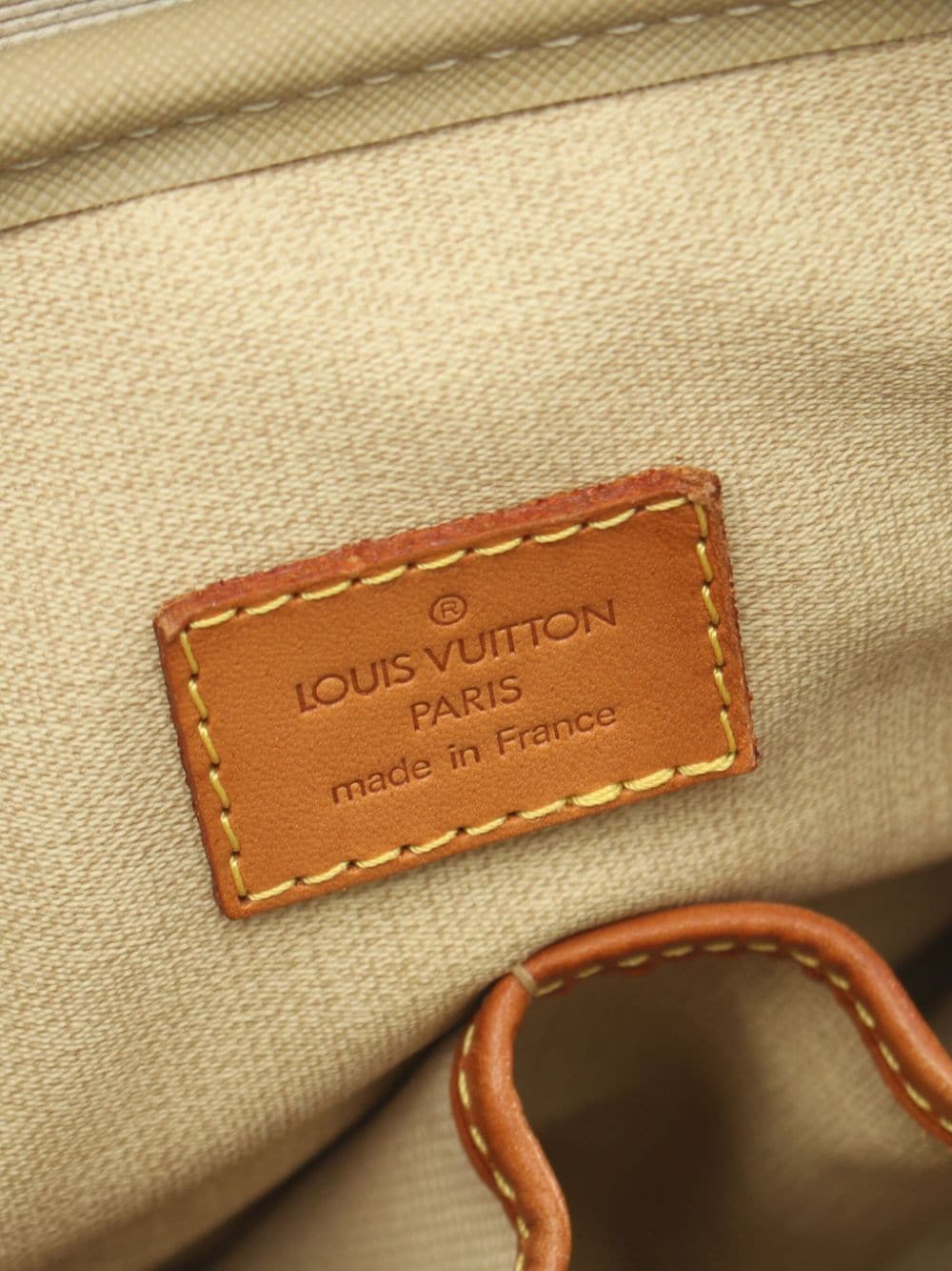 Pre-owned Louis Vuitton 2004 Trouville Handbag In Brown