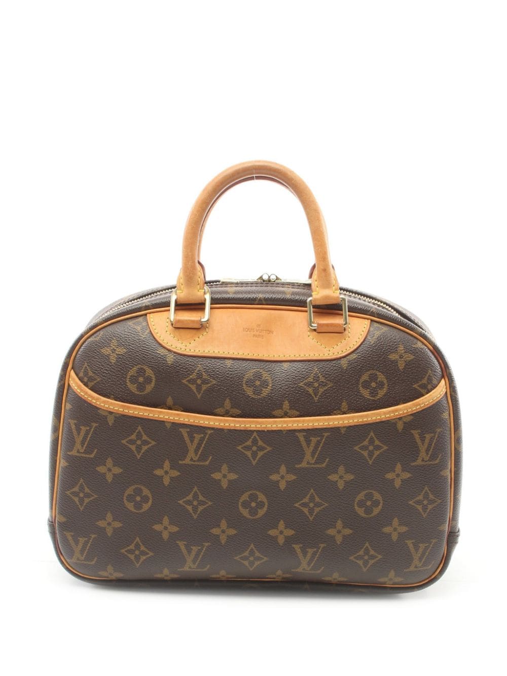 Pre-owned Louis Vuitton 2004 Trouville Handbag In Brown