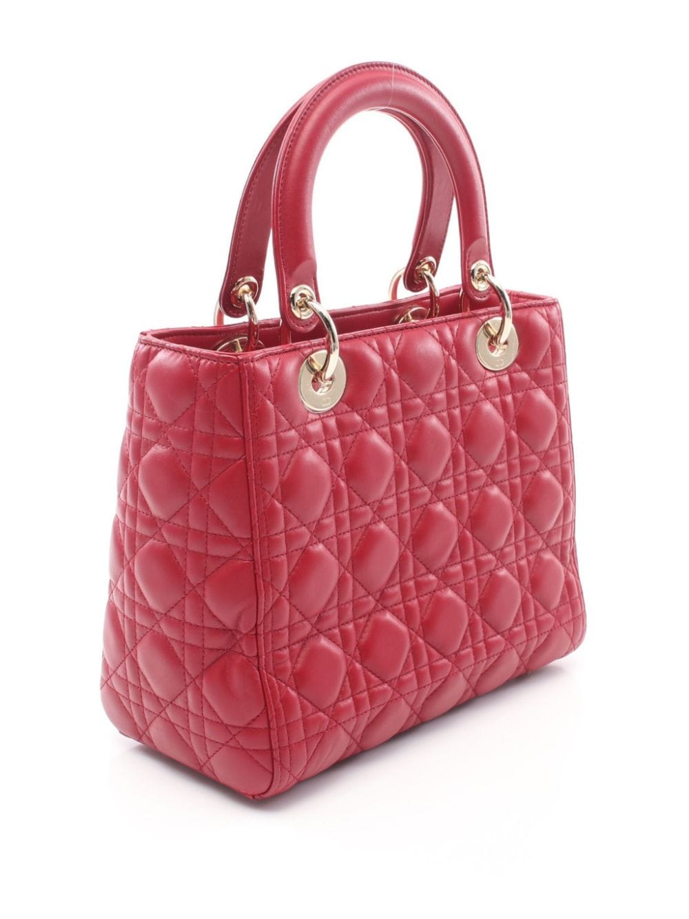 Christian Dior Pre-Owned 2010s medium Lady Dior handbag - Rood