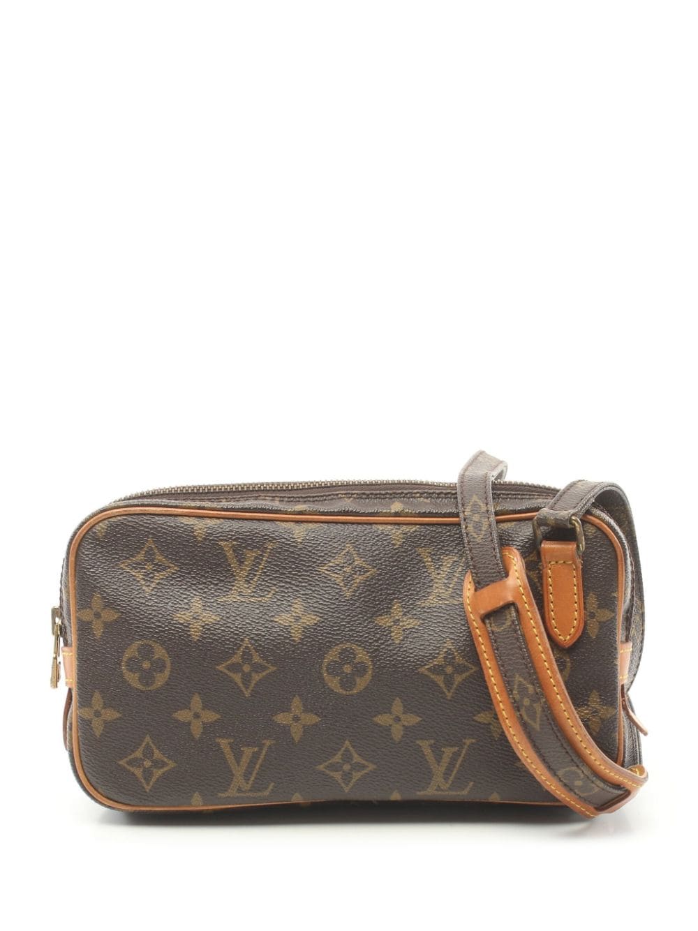 Pre-owned Louis Vuitton 1986 Marly Bandouliere Shoulder Bag In Brown