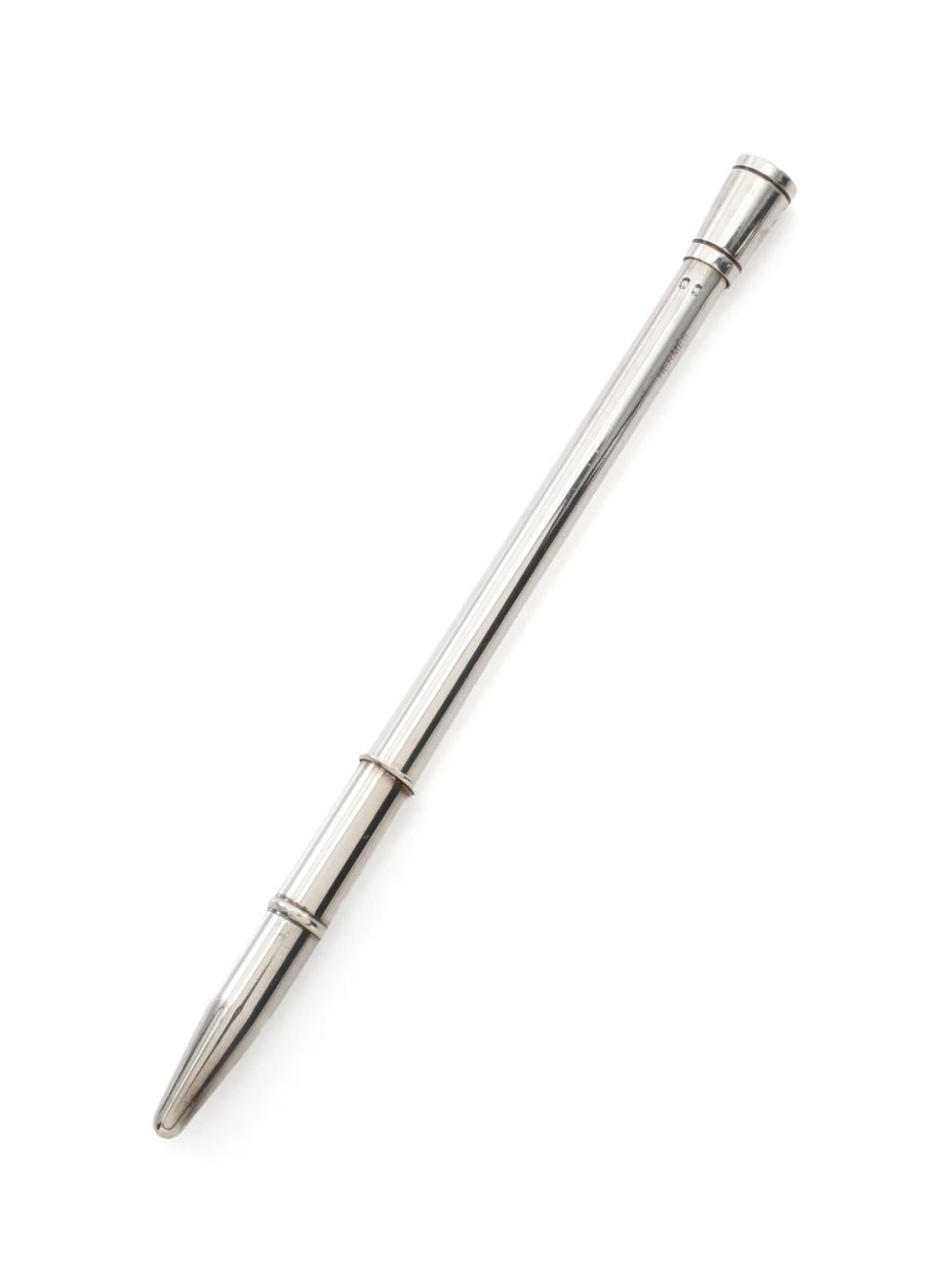 Pre-owned Hermes 2000s Sterling Silver Ballpoint Pen