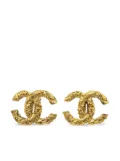 CHANEL Pre-Owned 1993 CC clip-on earrings - Gold