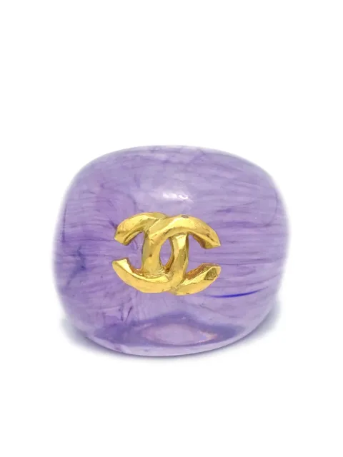 CHANEL Pre-Owned 1990-2000s CC signet ring