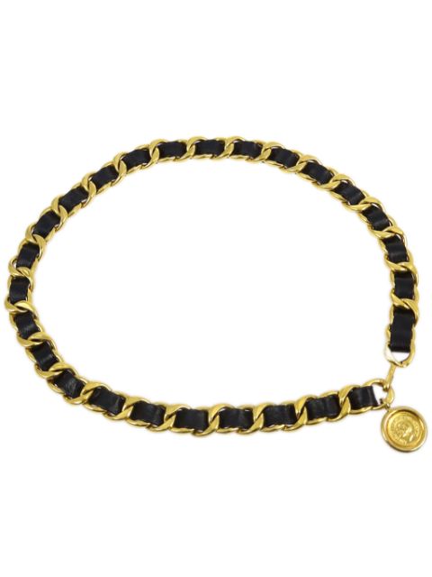 CHANEL 1990-2000s Medallion chain belt Women