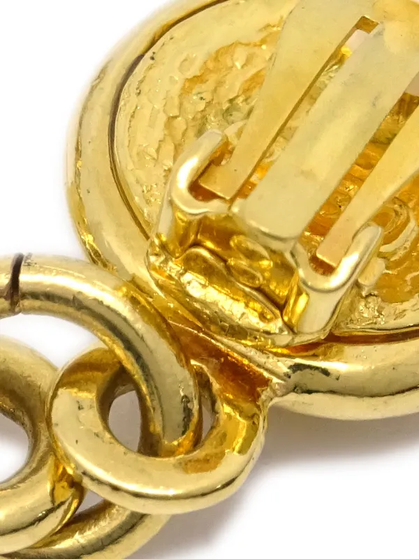 CHANEL Pre-Owned 1993 ダングル イヤリング | ゴールドトーン