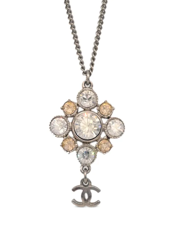 CHANEL Pre-Owned 2010 rhistone-embellished CC Pendants