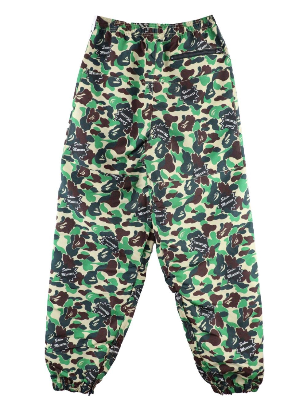 Shop Saint Mxxxxxx Camouflage-print Track Pants In Grün