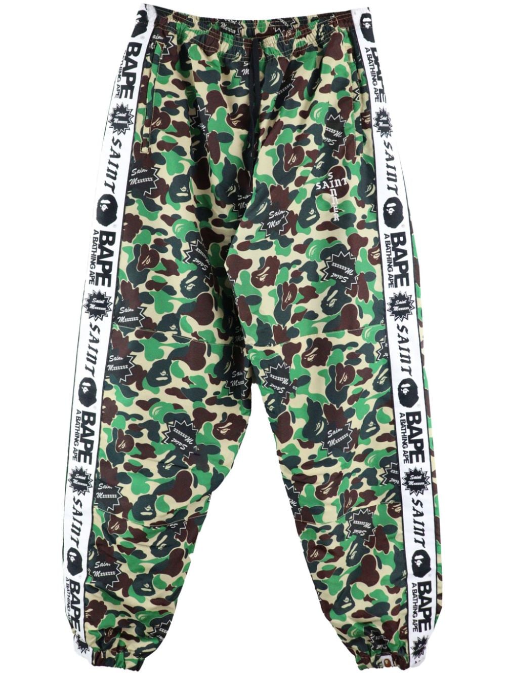 Saint Mxxxxxx Camouflage-print Track Pants In Green