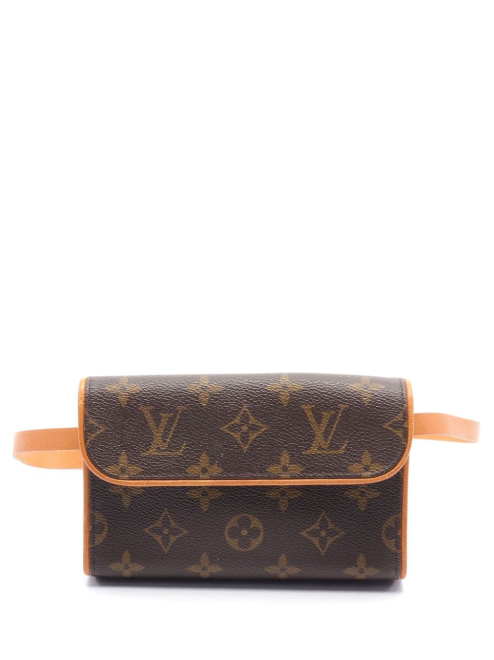 Pre-owned Louis Vuitton 2000 Pochette Florentine Belt Bag In Brown