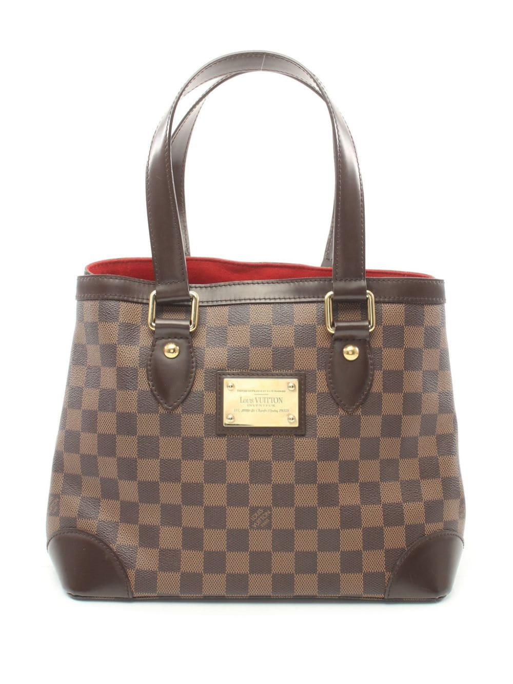 Pre-owned Louis Vuitton 2008 Hampstead Pm Tote Bag In Brown