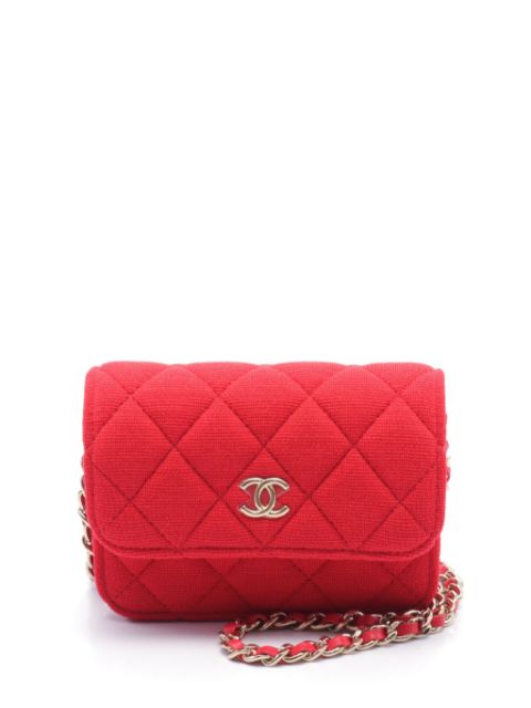 Affordable HOT SALE CHANEL 2021 CC plaque diamond-quilted shoulder bag Women