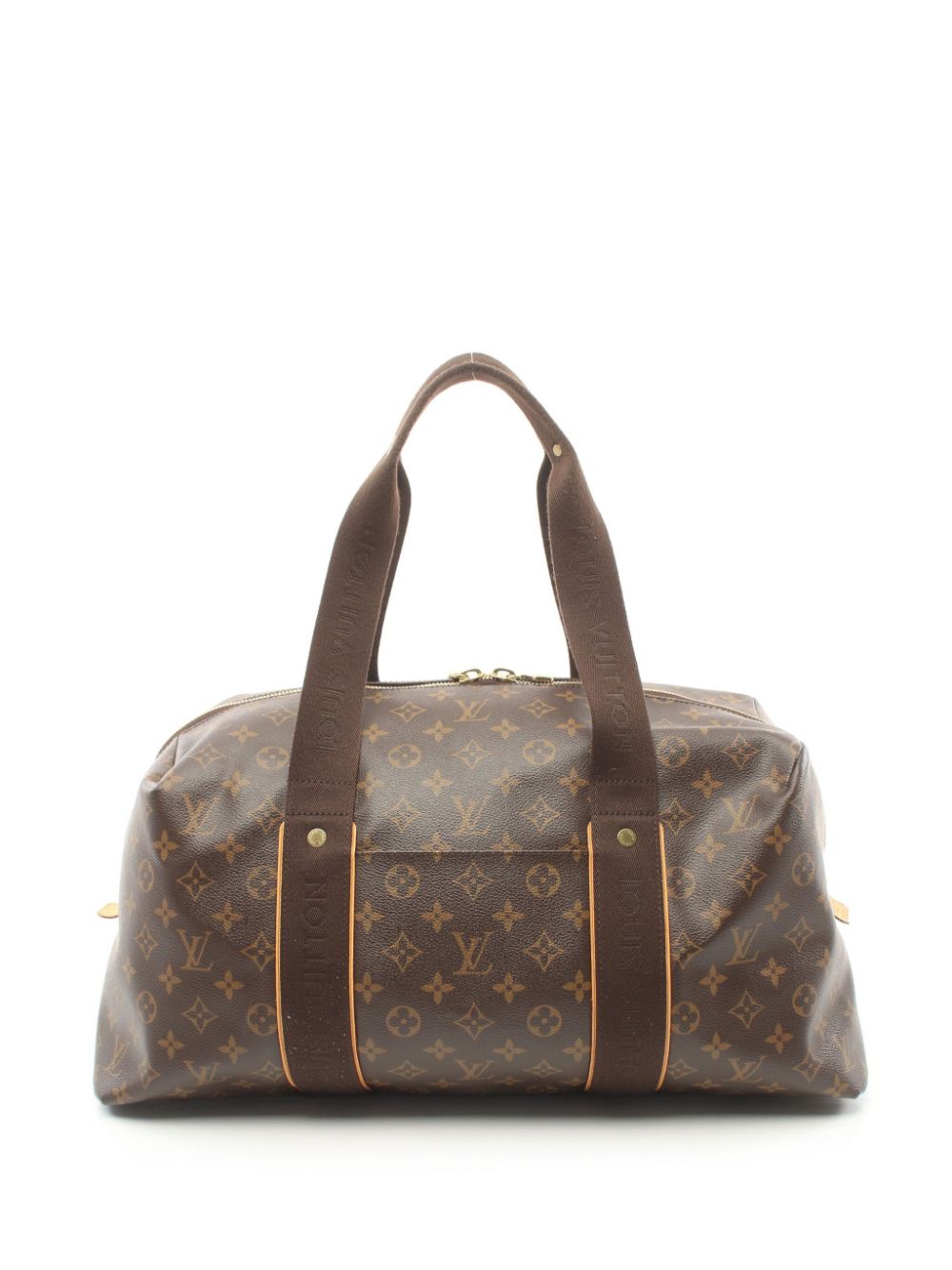 Pre-owned Louis Vuitton 2011 Weekender Mm Boston Handbag In Brown