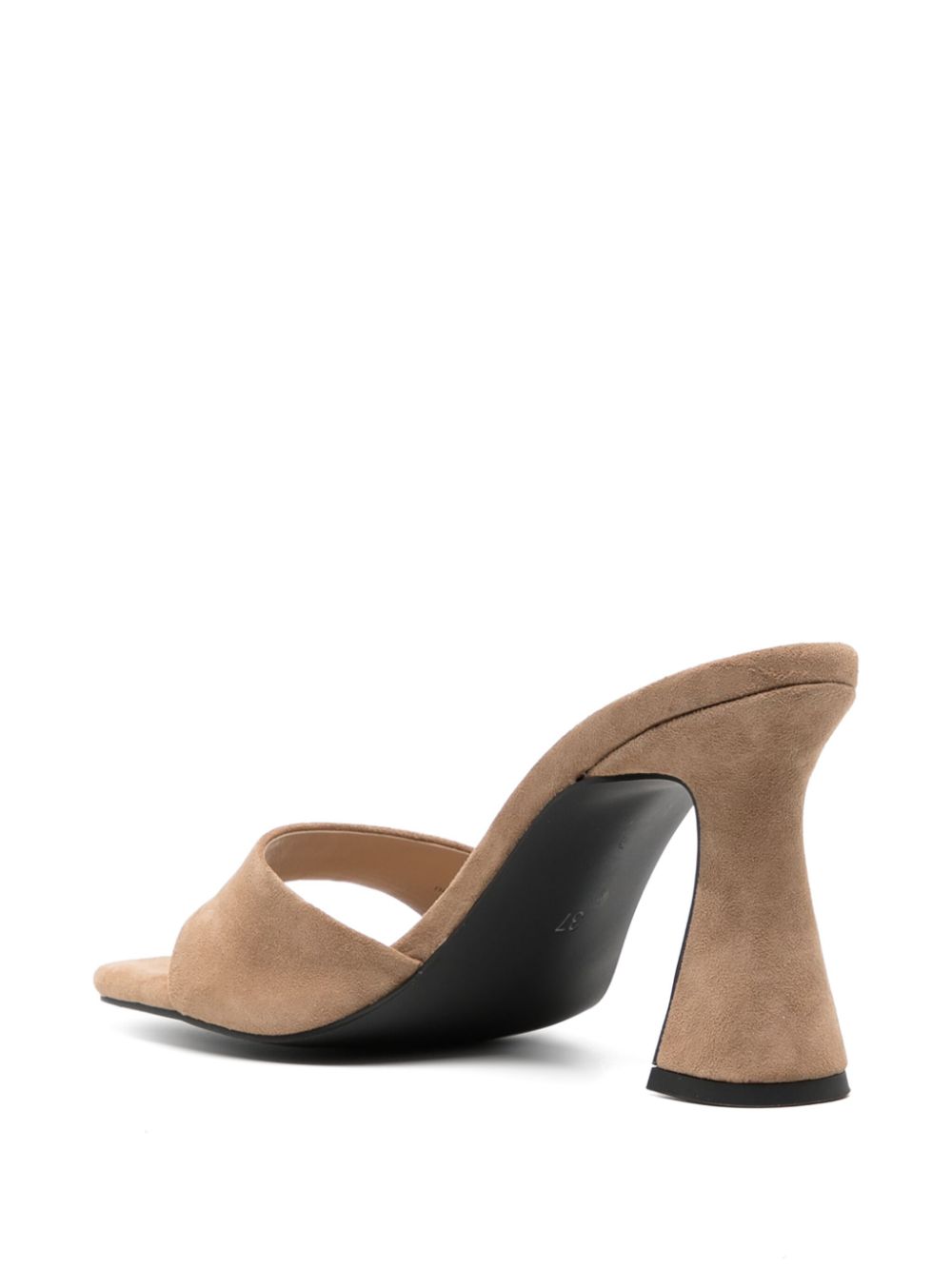 Shop Senso Tania 100mm Leather Mules In Brown