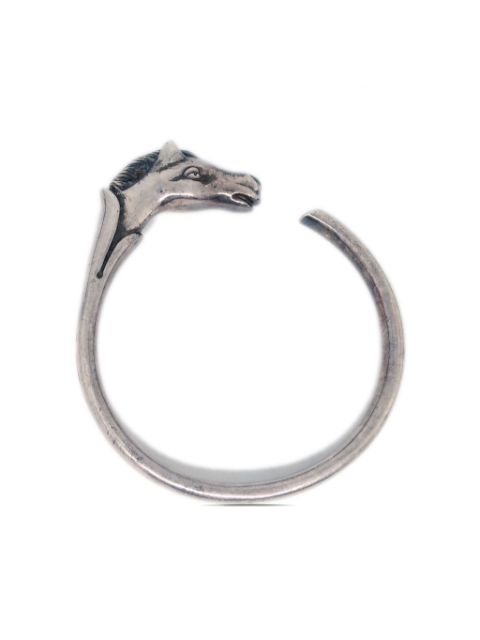 Hermes 1990-2000s Horse sterling silver bracelet Women