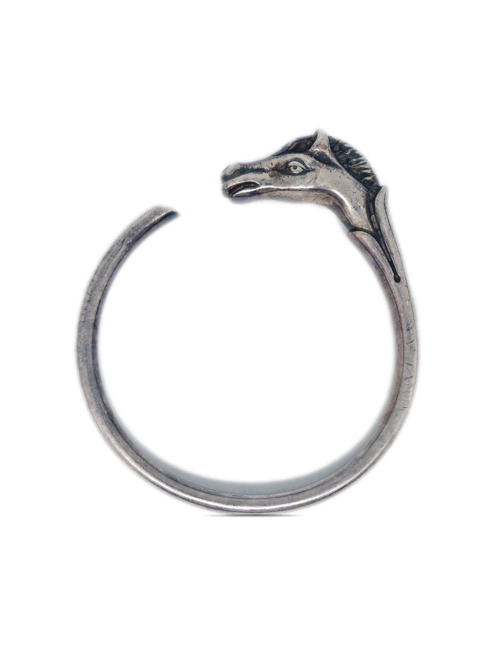 Hermès Pre-Owned 1990-2000s Horse sterling silver bracelet - Zilver