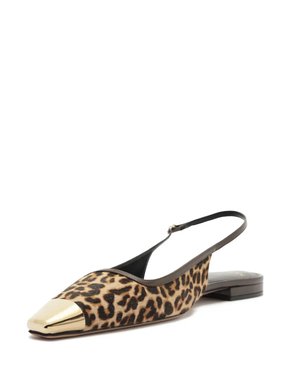 Alexandre Birman Olivia slingback flat pumps Brown