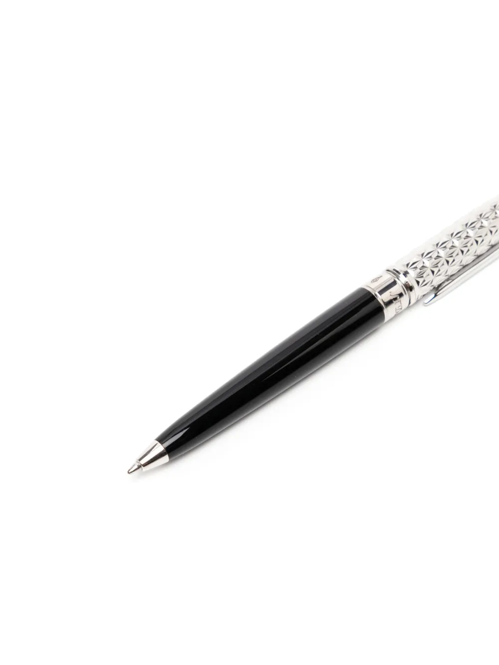 St Dupont Line D Eternity Ballpoint Pen In Silver