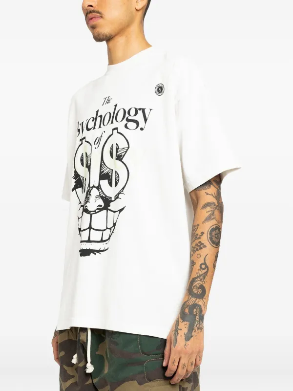 SATOSHI NAKAMOTO graphic-print T-shirt | White | FARFETCH