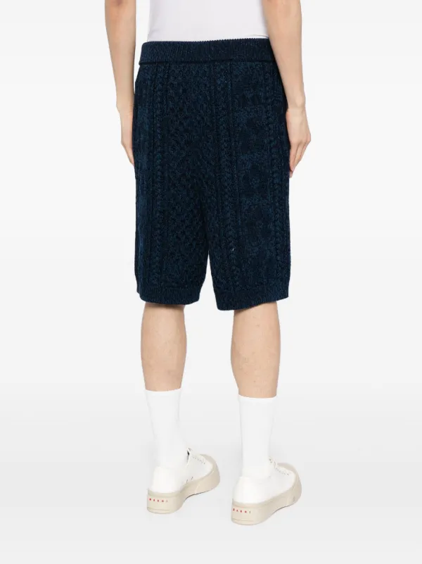y*e様 MARNI メンズ ショートパンツ ネイビー Marni ニット ショートパンツ | ブルー | FARFETCH JP
