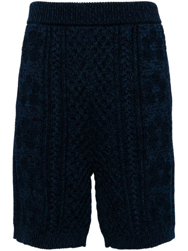 navy blue knee length shorts