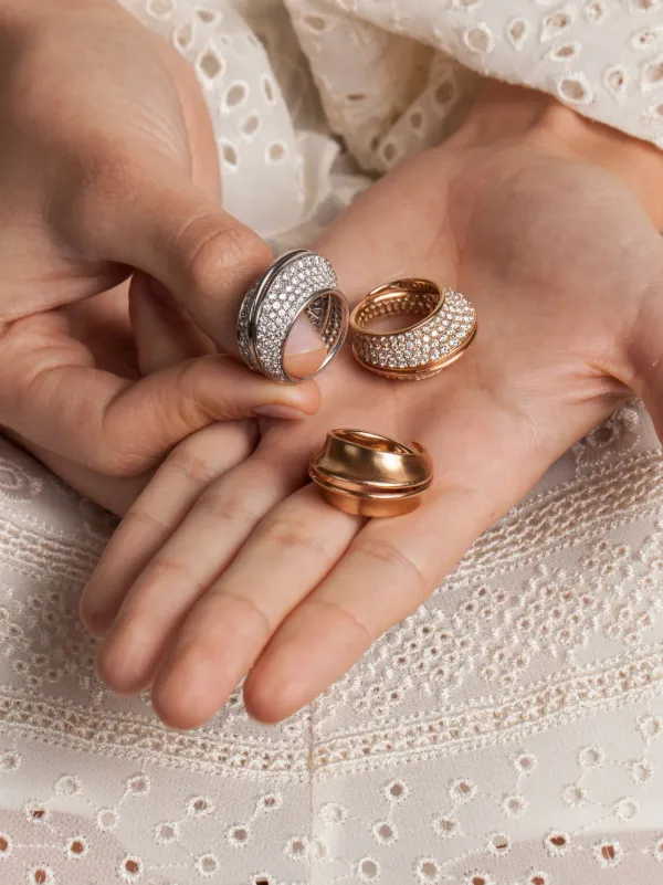 LILY GABRIELLA 18kt Rose Gold Spira Diamond Ring Pink FARFETCH JO