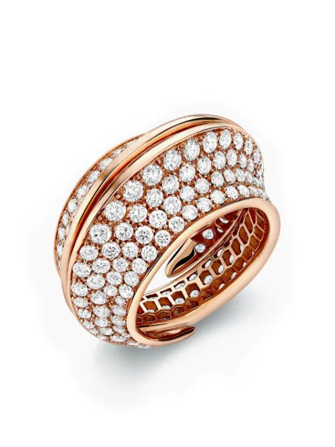 LILY GABRIELLA 18kt rose gold Spira diamond ring