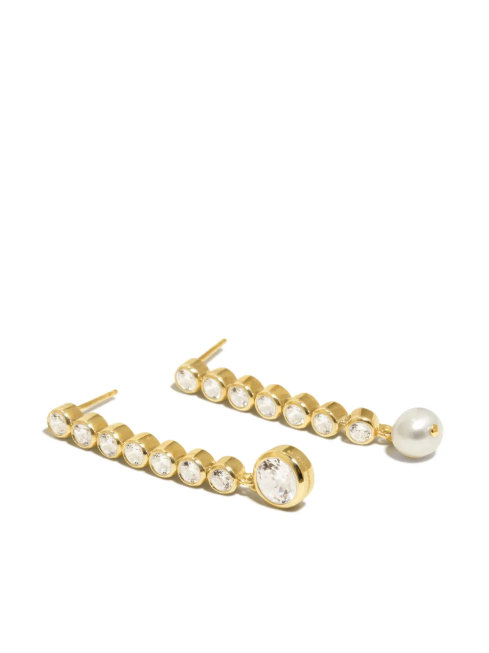 Completedworks aretes Ascent bañados en oro de 18kt con circonita y perla | Image 2