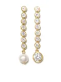 Completedworks 18kt gold-plated Ascent pearl and zirconia earrings
