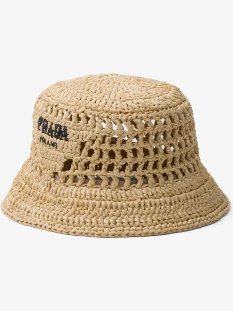 Prada crochet bucket hat