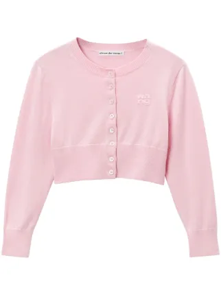 Alexander Wang クロップド カーディガン | ピンク | FARFETCH JP