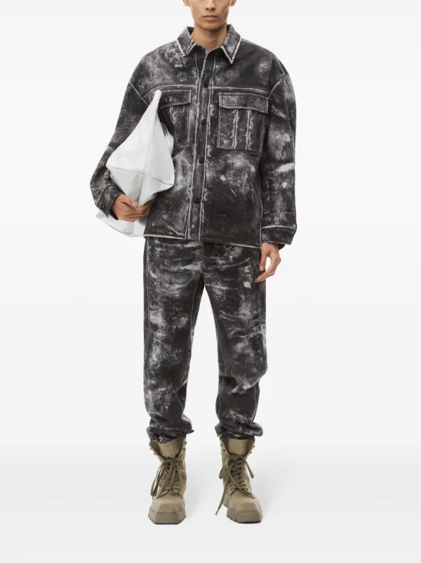 Alexander Wang Trompe l'oeil Leather Jacket | Black | FARFETCH