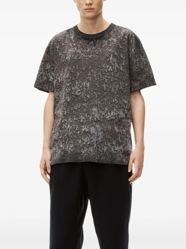 【関税込み】Alexander Wang グリーン エンボスロゴ Tシャツ 新品、未使用】アレキサンダーワン エンボスロゴTシャツ