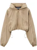 Alexander Wang zip-up hooded jacket - Neutrals
