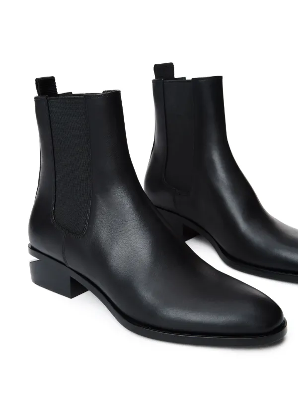 Alexander Wang 35mm Kanel Leather Chelsea Boots | Black | FARFETCH